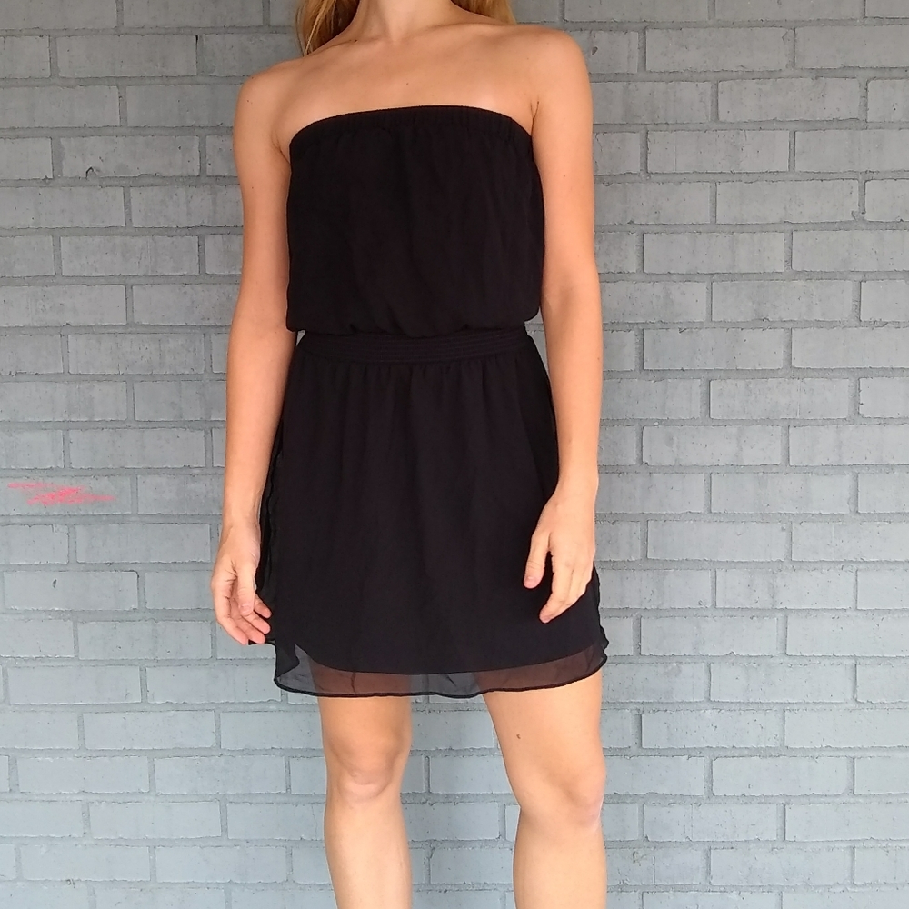 Express strapless mini dress XS